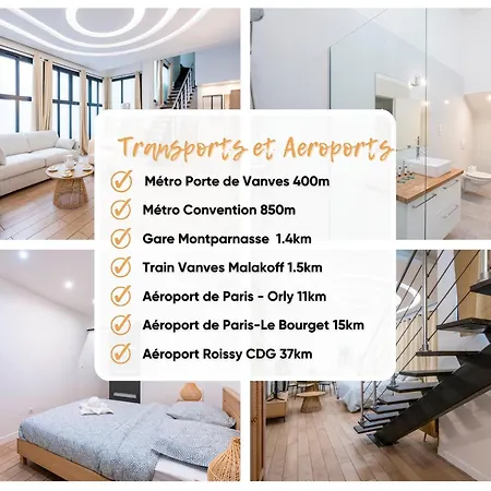 Magnifique Loft Le Brando - 3 - 2 Salles De Bain - 10 Personnes - Proximite Parc Des Expositions Appartement Paris